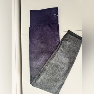 Constantly Varied Gear Purple-to-Gray Ombre High-Waist Leggings